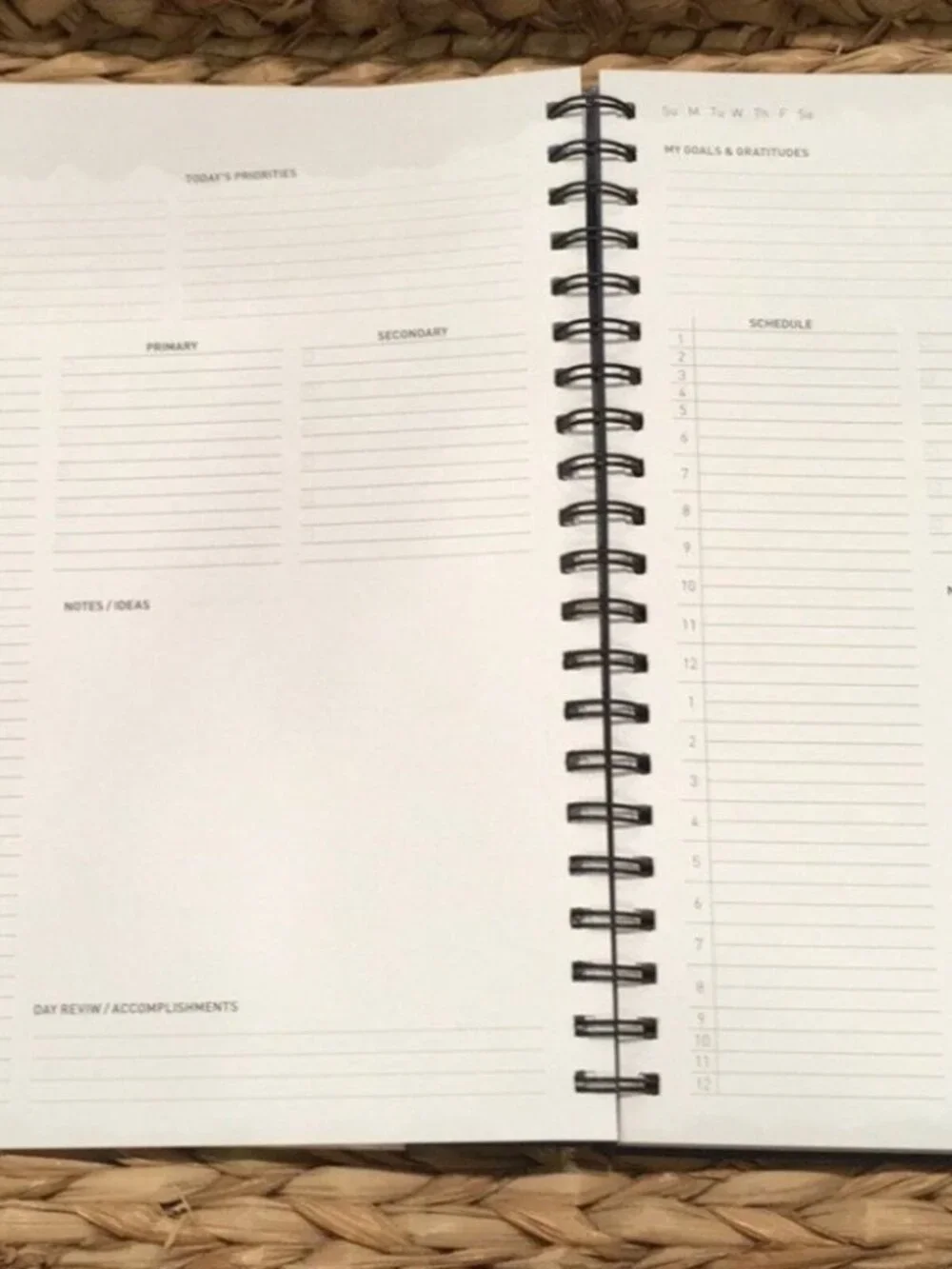 Power Place Personal Daily Planner‎ Non-Dated 6 Months 8.5x11 Blue